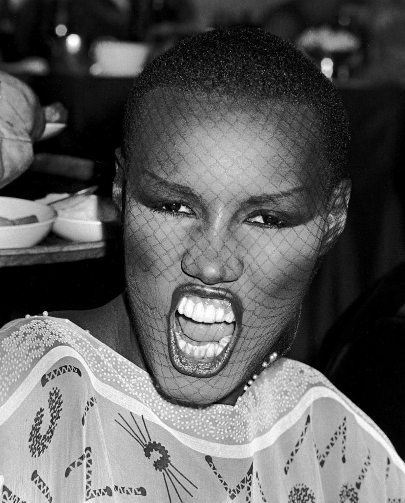 Grace Jones - singer / actor. Pictured at a New York Disco in 1979