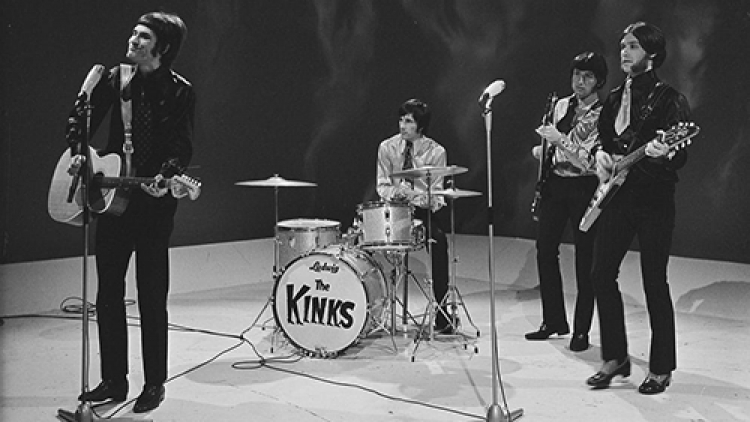 B/ w image of UK band The Kinks.