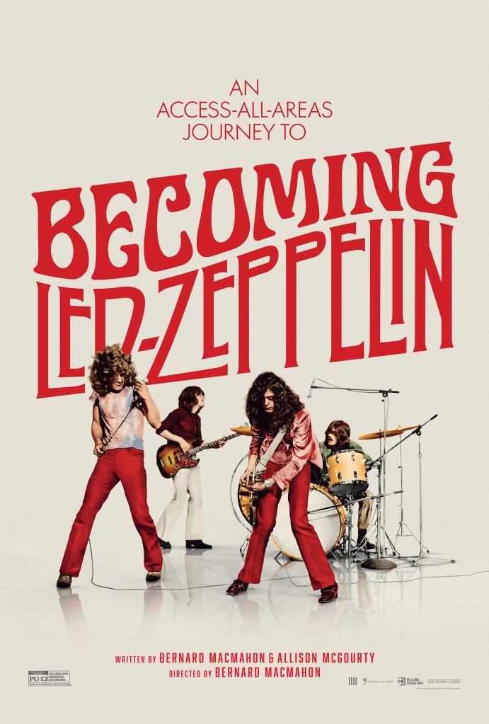 Poster for the Led Zeppelin movie, Becoming Led Zeppelin.